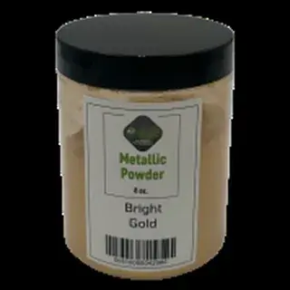 Bright Gold metallic pigment jar