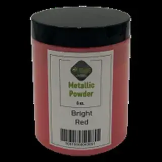 Bright Red metallic pigment jar