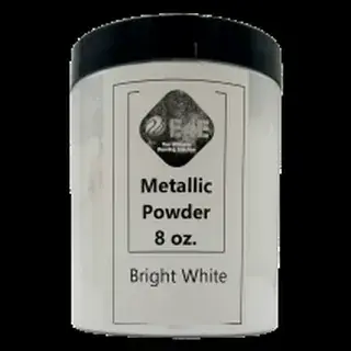 Bright White metallic pigment jar
