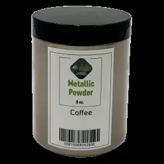 Coffee metallic pigment jar