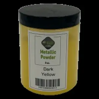 Dark Yellow metallic pigment jar