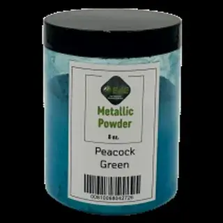 Peacock Green metallic pigment jar