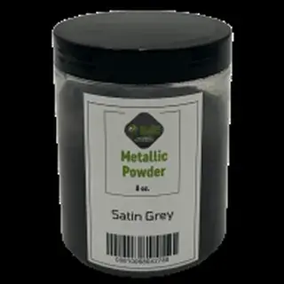 Satin Grey metallic pigment jar