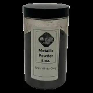 Satin White Grey metallic pigment jar