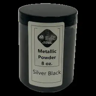 Silver Black metallic pigment jar
