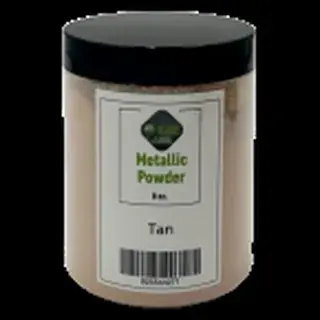 Tan metallic pigment jar
