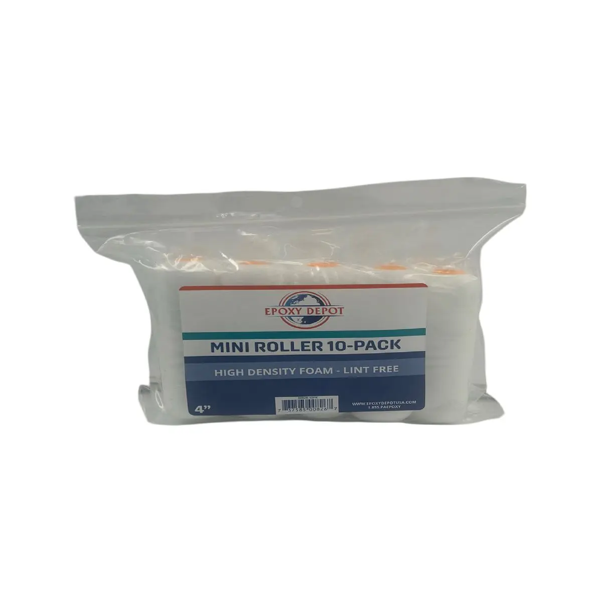 4" Foam Mini Roller 10-Pack